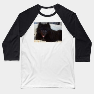 Black Pom Repose Baseball T-Shirt